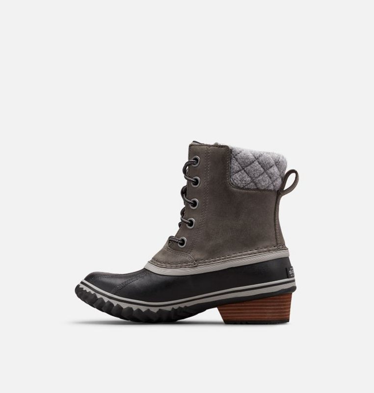 Sorel Kadın Slimpack™ Ii Lace Duck Mid - Yağmur Bot Siyah/Gri - 378-SWGAZD